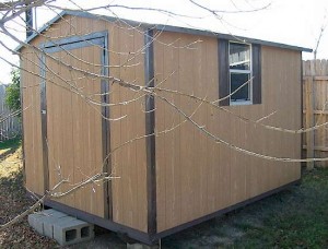 This type of storage shed is not included in an appraisal