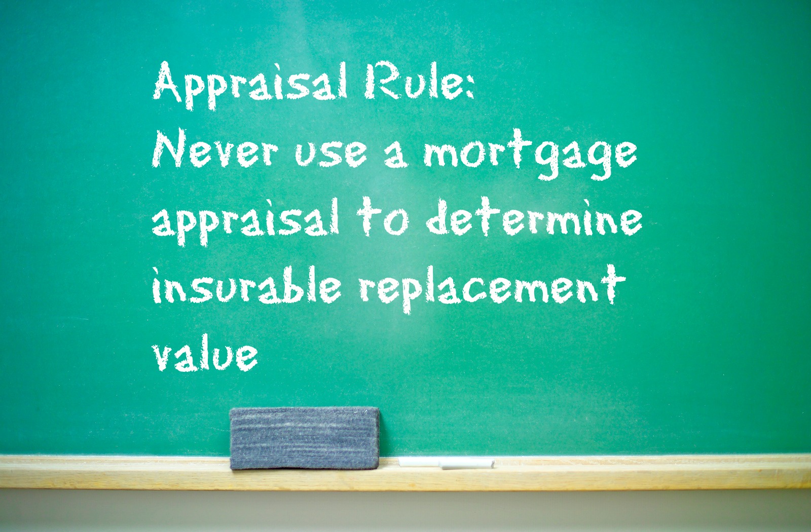 Can an appraisal be used to arrive at an insurable amount? • Birmingham