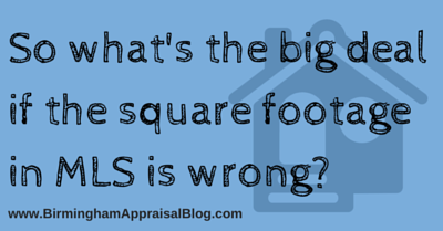 square footage in mls