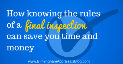 rules of a final inspection