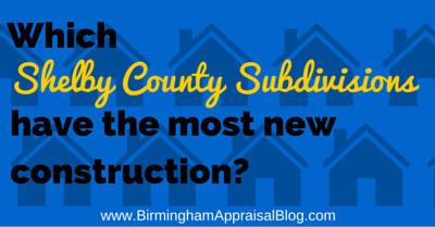 Which Shelby County subdivisions have the most new construction