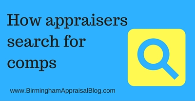 How appraisers search for comps