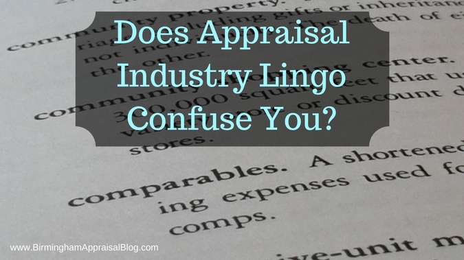 Appraisal industry lingo (1)