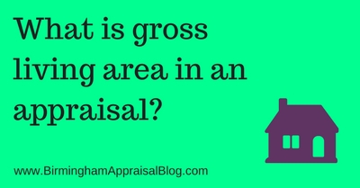 What is gross living area in an appraisal