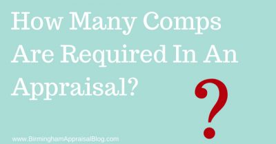 How Many Comps Are Required In An Appraisal