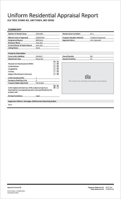UAD 3.6 Sample Report